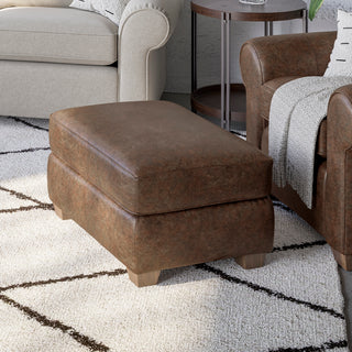 Thornton Leather Ottoman
