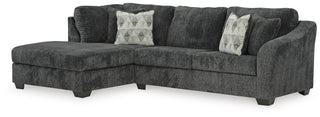 Biddeford 2-Piece Sectional with Chaise Velvet