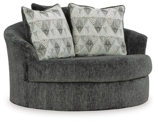 Biddeford Oversized Swivel Accent Chair Velvet