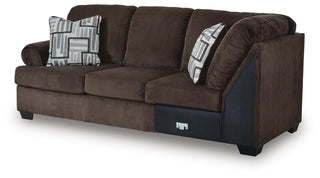 Kimlee LAF Sofa w/Corner Wedge Velvet