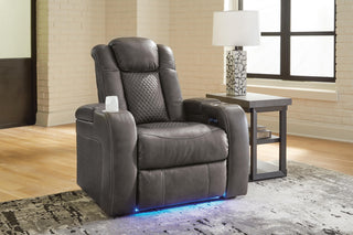 Fyne-Dyme PWR Recliner/ADJ Headrest Faux Leather