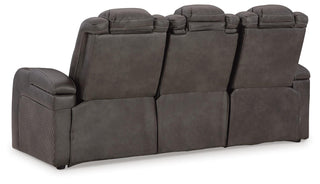 Fyne-Dyme PWR REC Sofa with ADJ Headrest Faux Leather