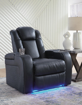 Fyne-Dyme PWR Recliner/ADJ Headrest Faux Leather