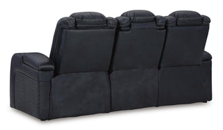 Fyne-Dyme PWR REC Sofa with ADJ Headrest Faux Leather