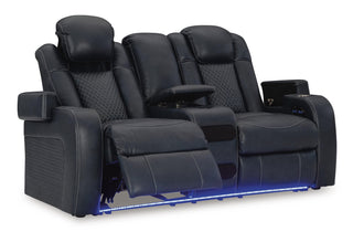 Fyne-Dyme PWR REC Loveseat/CON/ADJ HDRST Faux Leather