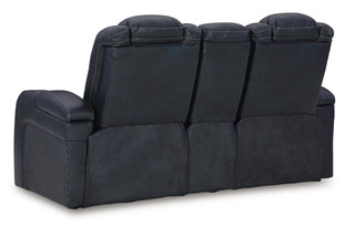 Fyne-Dyme PWR REC Loveseat/CON/ADJ HDRST Faux Leather