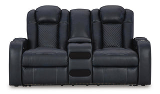 Fyne-Dyme PWR REC Loveseat/CON/ADJ HDRST Faux Leather