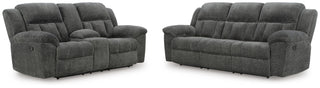 Frohn Reclining Sofa and Loveseat - Graphite
