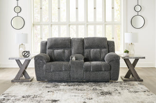 Frohn Reclining Sofa and Loveseat - Graphite