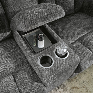 Frohn DBL Rec Loveseat w/Console Chenille