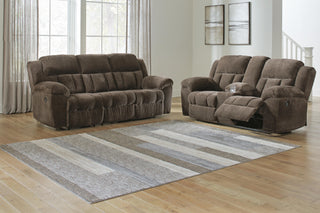Frohn Reclining Sofa and Loveseat - Chocolate