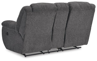 Foreside DBL Rec Loveseat w/Console Next-Gen Nuvella™ Performance Fabric