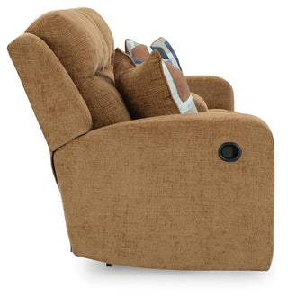 Kanlow DBL Rec Loveseat w/Console Chenille