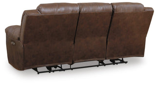 Stoneland Reclining Power Sofa Faux Leather