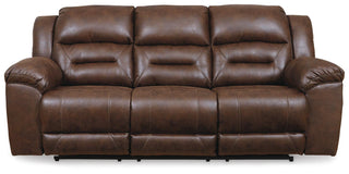 Stoneland Reclining Sofa Faux Leather