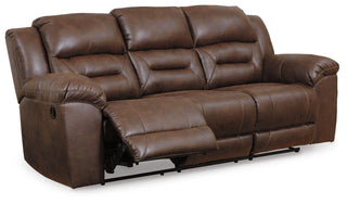 Stoneland Reclining Sofa Faux Leather
