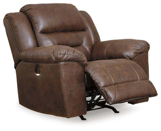 Stoneland Power Rocker Recliner Faux Leather