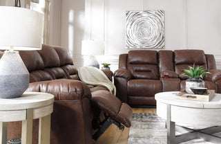 Stoneland Reclining Sofa Faux Leather