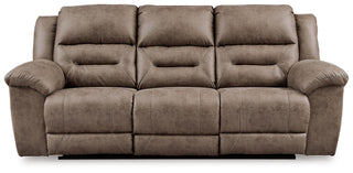 Stoneland Reclining Sofa Faux Leather