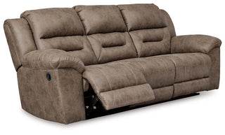 Stoneland Reclining Sofa Faux Leather