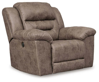 Stoneland Power Rocker Recliner Faux Leather