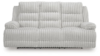 Rhines Falls REC PWR Sofa w/Drop Down Table Velvet
