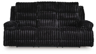Rhines Falls REC PWR Sofa w/Drop Down Table Velvet