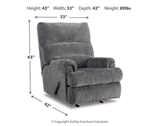Man Fort Rocker Recliner Chenille