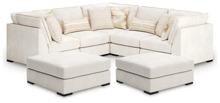 Donelson Creek 5-Piece Sectional and 2 Oversized Ottomans