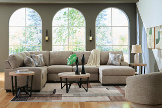 Newellen 3-Piece Sectional with Chaise Chenille