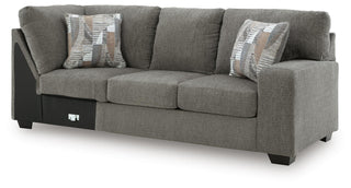 Newellen RAF Sofa w/Corner Wedge Chenille