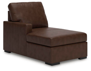 McDowlan 3-Piece Sectional with Chaise Leather