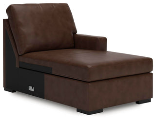 McDowlan 3-Piece Sectional with Chaise Leather