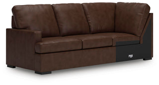 McDowlan 3-Piece Sectional with Chaise Leather