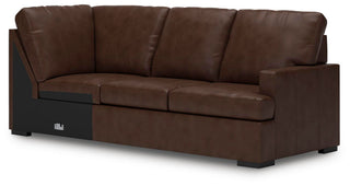 McDowlan RAF Sofa w/Corner Wedge Leather