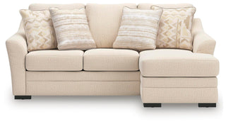 Lango Queen Sofa Chaise Sleeper Next-Gen Nuvella™ Performance Fabric Chenille