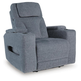Studio Cave PWR Recliner/ADJ Headrest Chenille Next-Gen Nuvella™ Performance Fabric