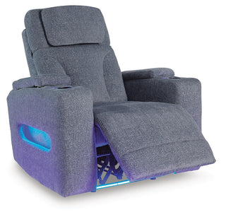 Studio Cave PWR Recliner/ADJ Headrest Chenille Next-Gen Nuvella™ Performance Fabric