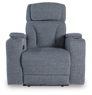 Studio Cave PWR Recliner/ADJ Headrest Chenille Next-Gen Nuvella™ Performance Fabric