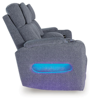 Studio Cave PWR REC Loveseat/CON/ADJ HDRST Chenille Next-Gen Nuvella™ Performance Fabric
