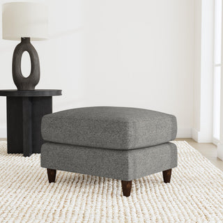 Fern Fabric Ottoman