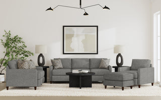 Fern Fabric Ottoman