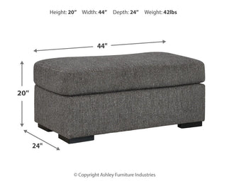 Gardiner Sofa Chaise and Ottoman