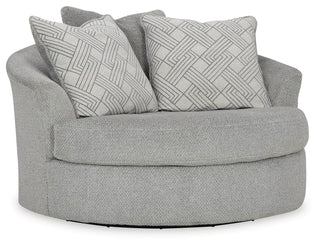 Casselbury Oversized Swivel Accent Chair Velvet