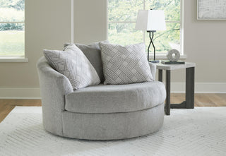 Casselbury Oversized Swivel Accent Chair Velvet