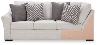 Koralynn LAF Sofa w/Corner Wedge Next-Gen Nuvella™ Performance Fabric
