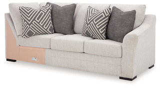 Koralynn RAF Sofa w/Corner Wedge Next-Gen Nuvella™ Performance Fabric