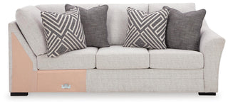 Koralynn RAF Sofa w/Corner Wedge Next-Gen Nuvella™ Performance Fabric