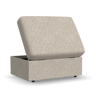 Sky Fabric Storage Ottoman