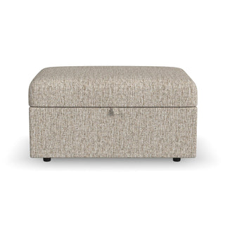 Sky Fabric Storage Ottoman